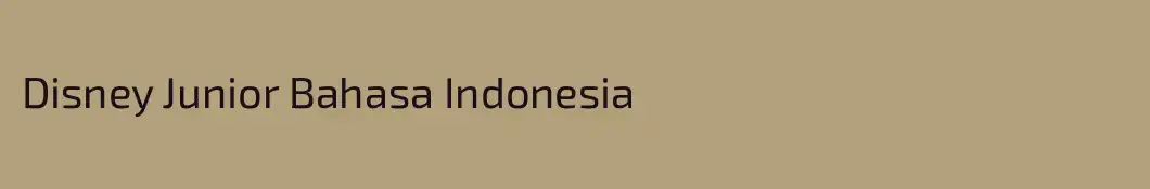 Disney Junior Bahasa Indonesia